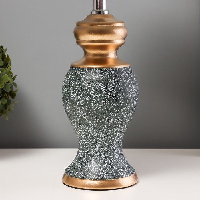 Настольная лампа Настольная лампа "Ламина" Е14 40Вт зелено-золотой 22х22х40 см