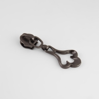 Бегунок галантерейный для молнии &laquo;Спираль&raquo;, №5, декоративный, 10 шт, цвет чёрный никель