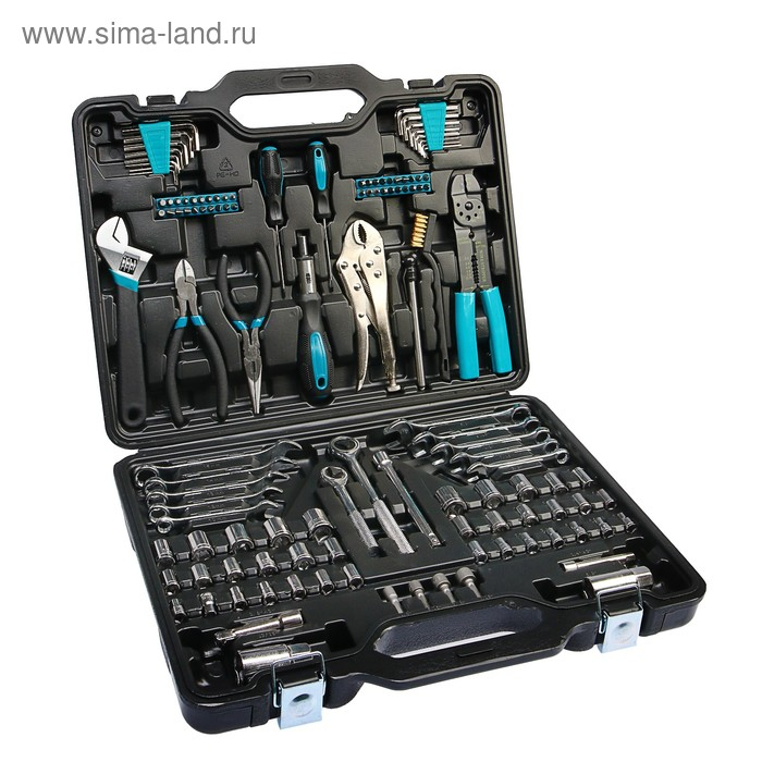 Набор ручного инструмента Bort BTK-123, сталь CrV, 123 предмета в чемодане Набор ручного инструмента Bort BTK-123, сталь CrV, 123 предмета в чемодане