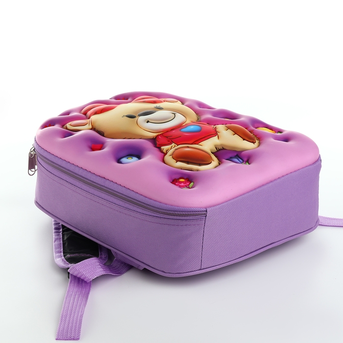 Рюкзак детский на молнии &laquo;Выбражулька&raquo;, цвет сиреневый