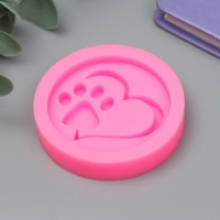 Молд силикон "Сердечко с лапкой" Молд силикон "Сердечко с лапкой"