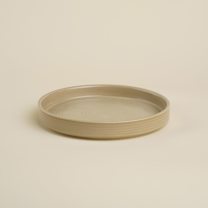 Тарелка обеденная фарфоровая SL Home «Песчаный бриз», d=21 см, цвет бежевый Тарелка обеденная фарфоровая SL Home «Песчаный бриз», d=21 см, цвет бежевый