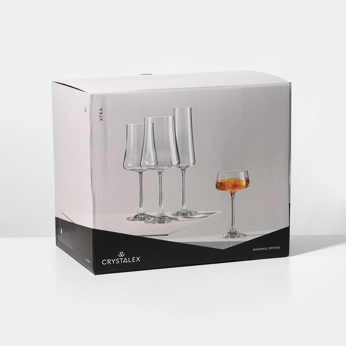 Набор стеклянных бокалов для вина &laquo;Экстра&raquo;, 560 мл, 6 шт