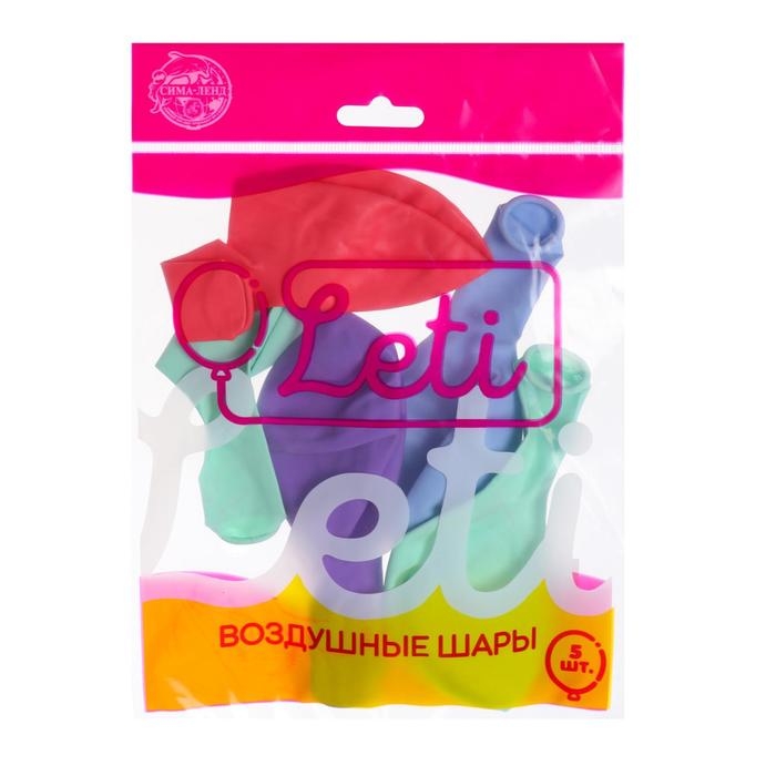 Шар латексный 12" &laquo;Макарун&raquo;, набор 5 шт., цвета МИКС