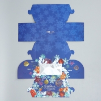 Коробка складная с двусторонним нанесением «С Новым годом» 16 х 10 х 10 см, Новый год Коробка складная с двусторонним нанесением «С Новым годом» 16 х 10 х 10 см, Новый год