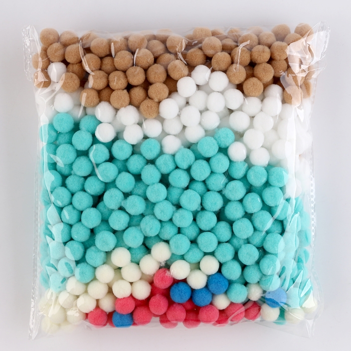 Аппликация помпошками &laquo;Кошечка&raquo;, размер &mdash; 20 &times; 20 см, клей 30 мл