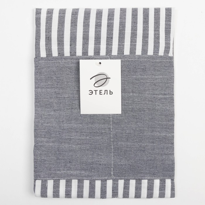 Фартук Этель &laquo;Полоса&raquo; цвет серый, 62 х 76см, 50% хлопок, 50% п/э