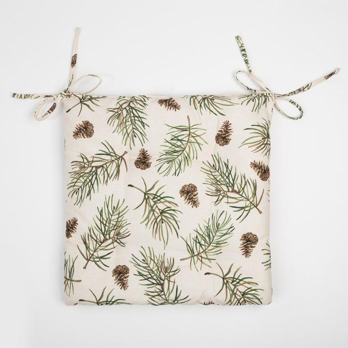 Сидушка на стул Этель Christmas tree 42х42см, 100% хлопок, саржа 190 г/м2 Сидушка на стул Этель Christmas tree 42х42см, 100% хлопок, саржа 190 г/м2