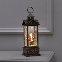 Светодиодная фигура «Фонарь с Дедом Морозом» 10 × 30 × 10 см, пластик, батарейки ААх3 (не в комплекте), USB, свечение тёплое белое Светодиодная фигура «Фонарь с Дедом Морозом» 10 × 30 × 10 см, пластик, батарейки ААх3 (не в комплекте), USB, свечение тёплое белое