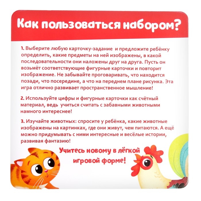 Развивающий набор &laquo;Логические задания&raquo;, цифры, животные