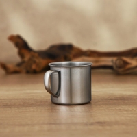 Кружка из нержавеющей стали «Мэйли», 170 мл, d=7 см, цвет хромированный Кружка из нержавеющей стали «Мэйли», 170 мл, d=7 см, цвет хромированный