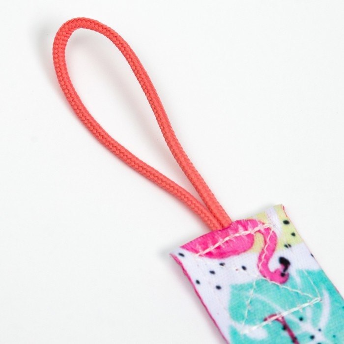 Держатель для соски - пустышки «Фламинго», на ленте Держатель для соски - пустышки «Фламинго», на ленте