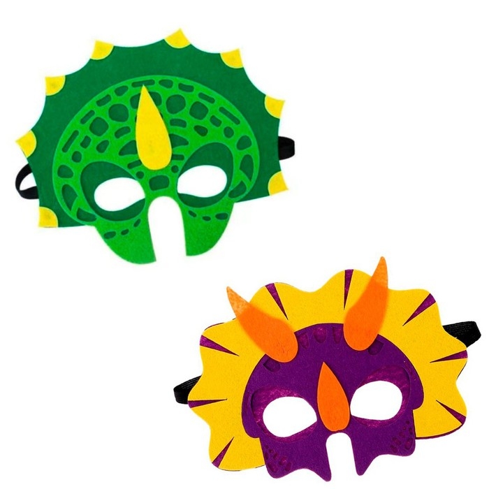 Маска карнавальная «Дракон», набор 2 шт., фетр Маска карнавальная «Дракон», набор 2 шт., фетр