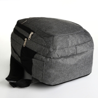 Рюкзак школьный на молнии, 5 карманов, цвет серый Рюкзак школьный на молнии, 5 карманов, цвет серый