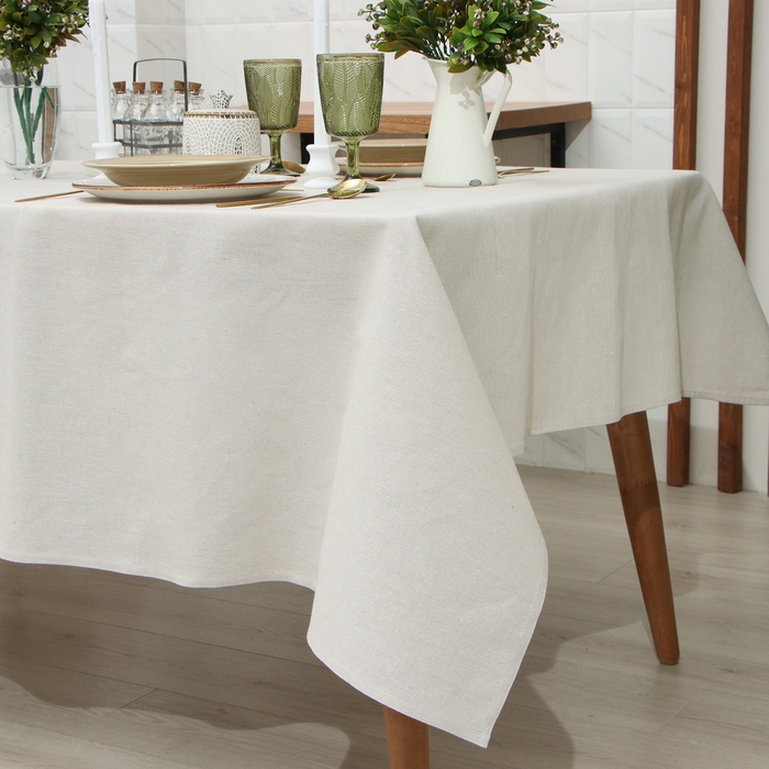 Скатерть Доляна My magic kitchen, 149х300&plusmn;3 см, рогожка, хлопок 160 г/м2