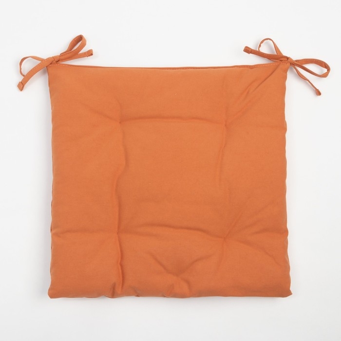 Сидушка на стул Этель Kitchen 42х42 см, цвет оранжевый, 100% хлопок, саржа 220 г/м2 Сидушка на стул Этель Kitchen 42х42 см, цвет оранжевый, 100% хлопок, саржа 220 г/м2