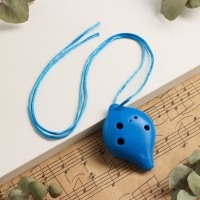 Окарина Music Life 6 отверстий, синяя, 6,7 х 4 х 3,2 см Окарина Music Life 6 отверстий, синяя, 6,7 х 4 х 3,2 см