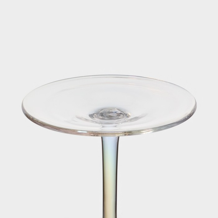 Бокал для вина стеклянный Magistro &laquo;Иллюзия&raquo;, 550 мл, 10&times;24 см, цвет перламутровый