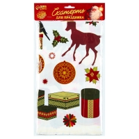 Скатерть &laquo;Новогодние атрибуты&raquo;, 108х180 см