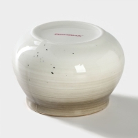 Сахарница фарфоровая с ложкой Доляна &laquo;Млечный путь&raquo;, 330 мл, цвет серый