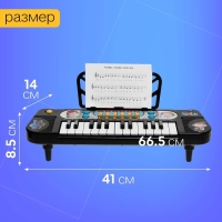 Синтезатор &laquo;Играй и пой&raquo;, 25 клавиш, микрофон, работает от батареек