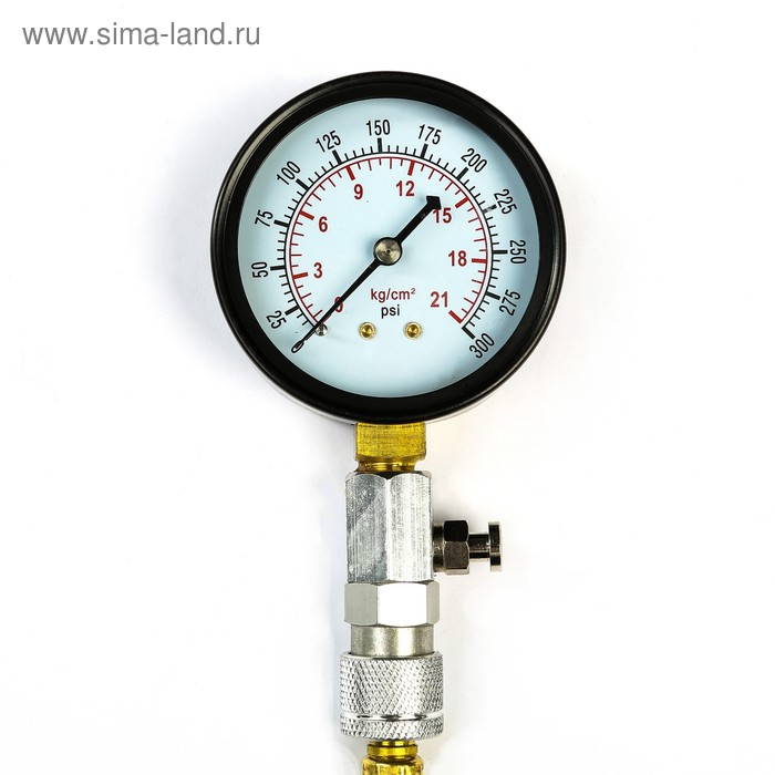 Компрессометр для бензиновых двигателей с 2 адаптерами в кейсе Компрессометр для бензиновых двигателей с 2 адаптерами в кейсе