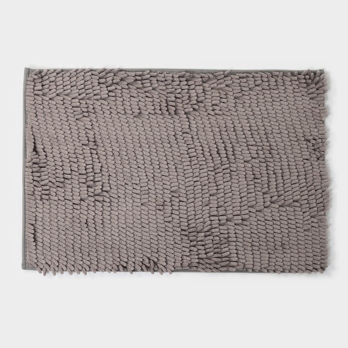 Коврик для дома Доляна «Букли длинные», 40×60 см, цвет серый Коврик для дома Доляна «Букли длинные», 40×60 см, цвет серый