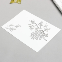 Трафарет пластиковый "Веточки" 24х16 см