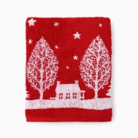 Полотенце махровое Этель "Снежный вечер", 70х130 см, 100% хлопок, 420 г/м2 Полотенце махровое Этель "Снежный вечер", 70х130 см, 100% хлопок, 420 г/м2