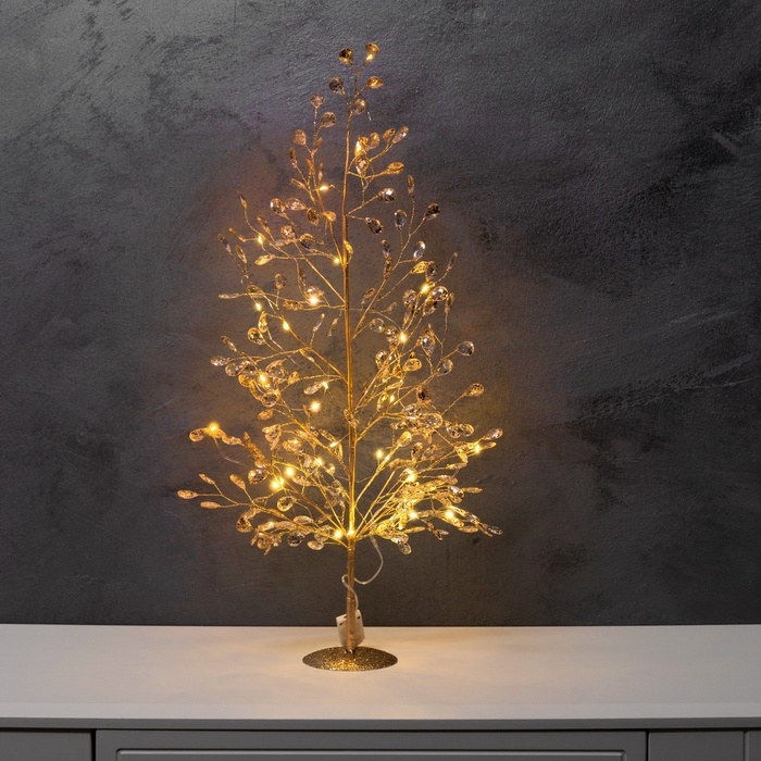 Фигура светодиодная Фигура светодиодная "Застывшие кристаллы" 55x30x3 см, 20 LED, CR2032x2 (в компл.), Т/БЕЛЫЙ 1048785