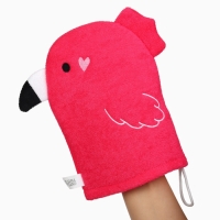 Детская мочалка для купания &laquo;Фламинго&raquo;, махра