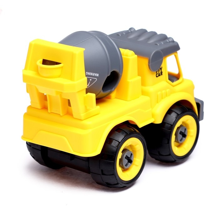 Конструктор винтовой &laquo;Бетономешалка&raquo;, с отвёрткой, 24 детали