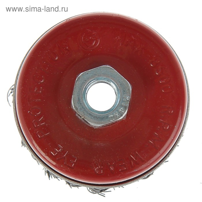 Щетка металлическая для УШМ ЛОМ, крученая проволока, Heavy Duty Щетка металлическая для УШМ ЛОМ, крученая проволока, Heavy Duty "чашка", М14, 75 мм