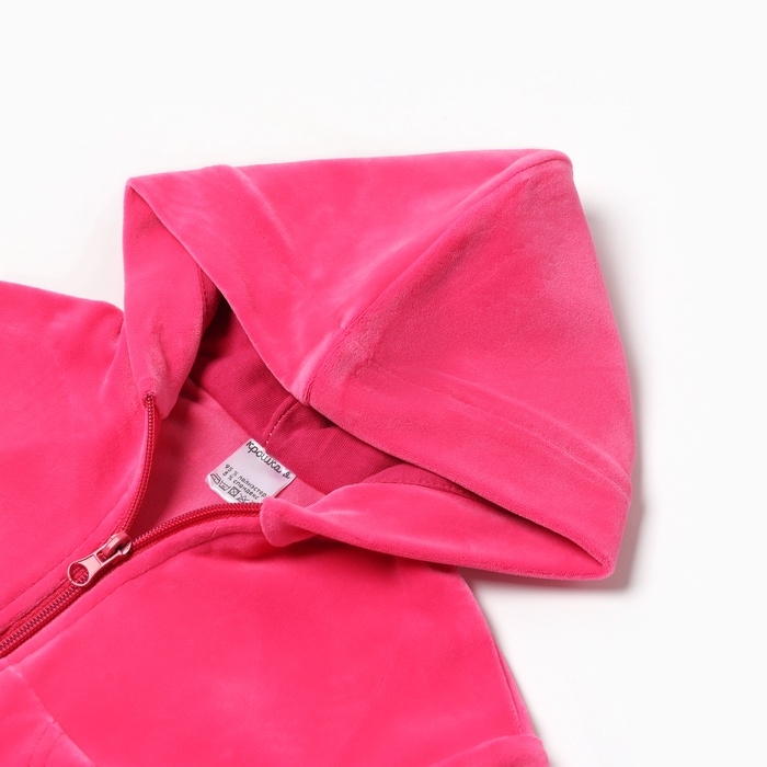 Толстовка Крошка Я Plushy, р. 74-80, фуксия