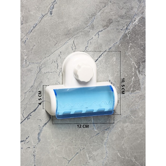 Держатель для зубных щёток на вакуумной присоске Доляна &laquo;Белая коллекция&raquo;