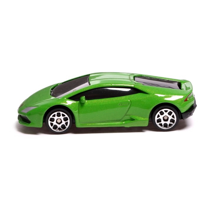 Машина металлическая LAMBORGHINI HURACAN LP610-4, 1:64, цвет зелёный Машина металлическая LAMBORGHINI HURACAN LP610-4, 1:64, цвет зелёный