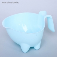 Ванночка &laquo;Буль-Буль&raquo;, со сливом, цвет голубой, ковш МИКС