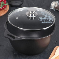 Кастрюля &laquo;Традиция&raquo;, 3 л, 22&times;12.5 см, антипригарное покрытие, цвет чёрный