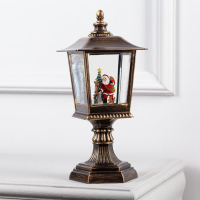 Светодиодная фигура &laquo;Дед Мороз в лесу&raquo; 13 &times; 30 &times; 13 см, пластик, батарейки ААх3 (не в комплекте), свечение тёплое белое