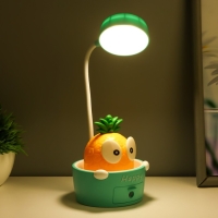 Светильник сенсорный с точилкой "Ананасик" LED, от USB/АКБ 6 Вт желтый-зеленый 8х6х25 см RISALUX 10 Светильник сенсорный с точилкой "Ананасик" LED, от USB/АКБ 6 Вт желтый-зеленый 8х6х25 см RISALUX 10