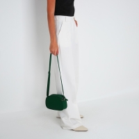 Сумка кросс-боди на молнии, цвет зелёный