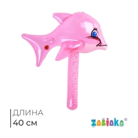 Игрушка надувная молоток &laquo;Дельфин&raquo;, со звуком, 40 см, цвет МИКС