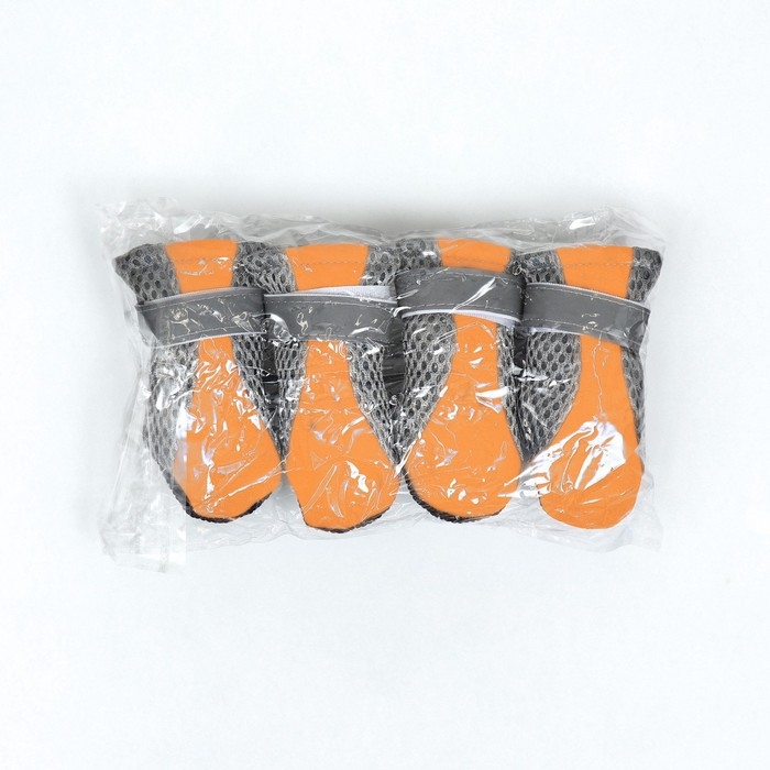 Ботинки для собак Ботинки для собак "Комфорт +", размер XL (5, 9 х 4, 8 см), оранжевые