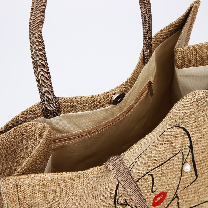 Шопер на магните, цвет бежевый Шопер на магните, цвет бежевый