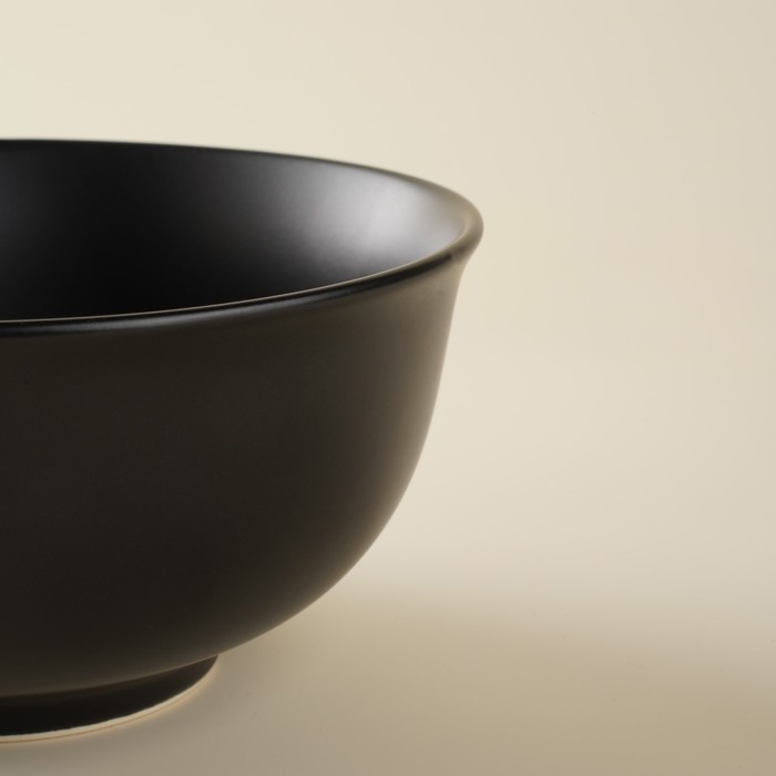 Набор салатников фарфоровых SL Home «Дарк», 750 мл, d=15 см, цвет чёрный Набор салатников фарфоровых SL Home «Дарк», 750 мл, d=15 см, цвет чёрный