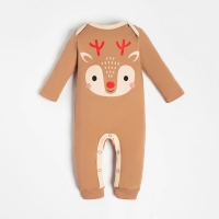 Комбинезон Крошка Я "Олень", рост 86-92 см, бежевый Комбинезон Крошка Я "Олень", рост 86-92 см, бежевый
