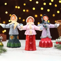 Ковровская игрушка "Барышня танцует зима", керамика Ковровская игрушка "Барышня танцует зима", керамика