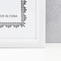 Фоторамка пластик 30х40 см "Сечение волн" белая 42,6х32,6х1 см