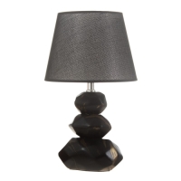 Настольная лампа "Андри" E14 40Вт черный-золото 23х23х39 см RISALUX