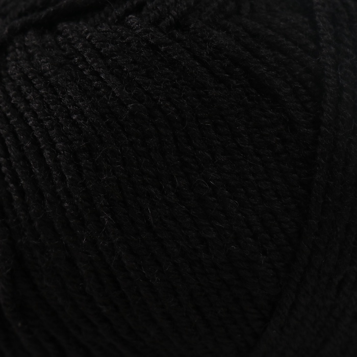 Пряжа "Superlana Klasik" 25% шерсть, 75% акрил 280м/100гр (60 черный)